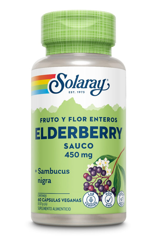 Solaray Elderberry 450mg / 60 cápsulas - FreshVitamins