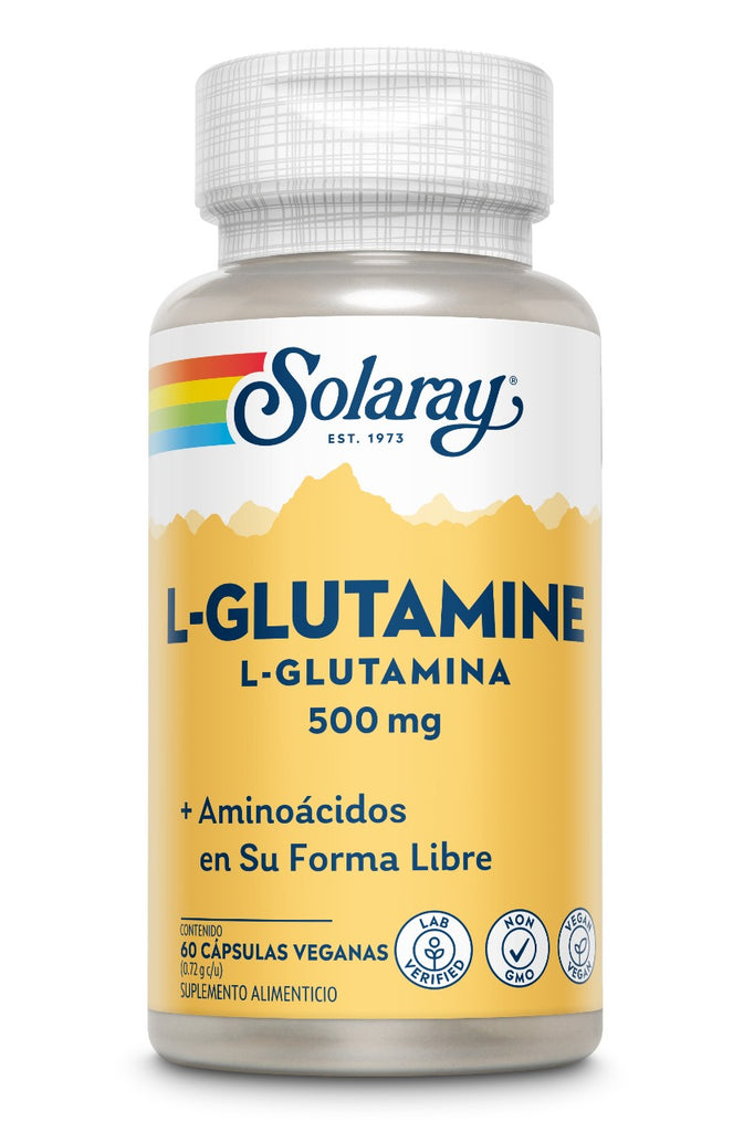 l carnitina y glutamina Solaray L-Glutamine 500mg (Glutamina) 60 cápsulas – FreshVitamins