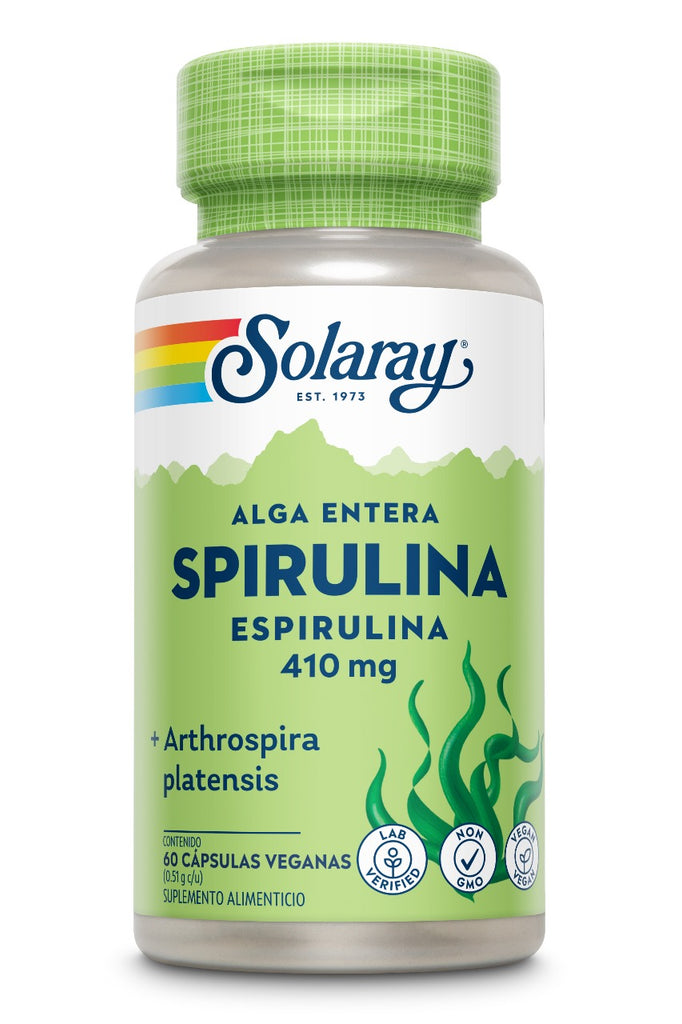 Solaray Spirulina Algae 410mg/ 60 cápsulas - FreshVitamins