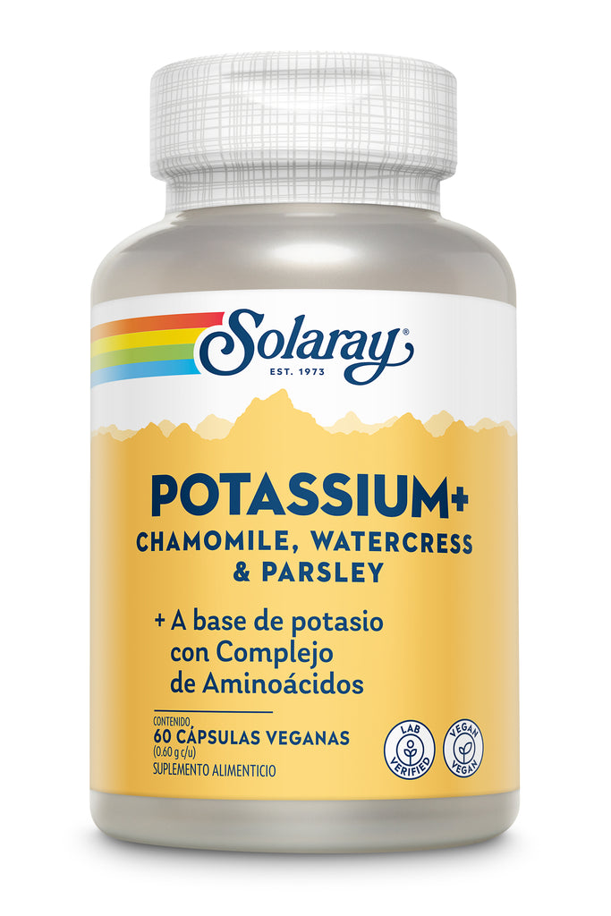 Solaray- Potassium+ 99mg / 60 caps - FreshVitamins