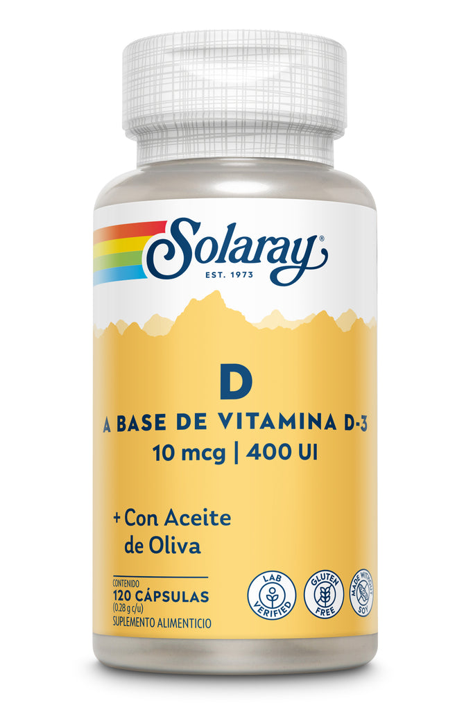 Solaray Vitamina D3 10mcg / 120 cápsulas - FreshVitamins