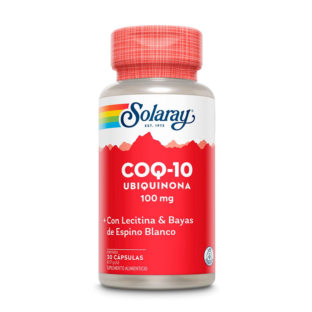 Solaray COQ-10, 100mg (Ubiquinona) 30 cápsulas