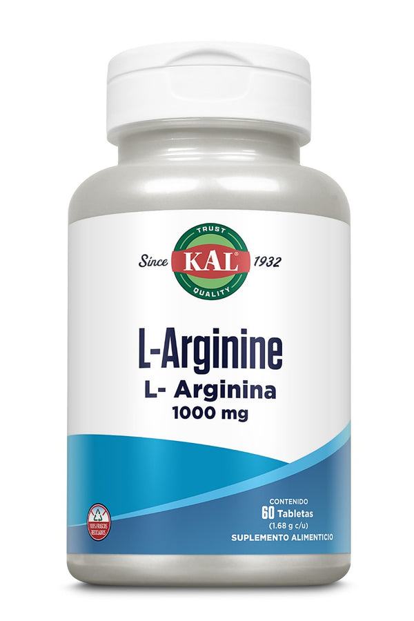 KAL L-Arginine 1000 mg/ 60 Tabletas - FreshVitamins
