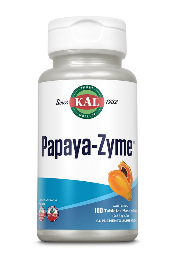 KAL Papaya Zyme (Enzima de Papaya)/ 100 Tabletas - FreshVitamins