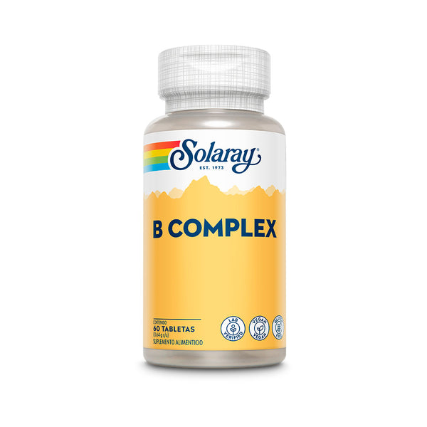 SOLARAY │ B complex- Complejo B + Vit B2, B6, B12, Biotina, Tiamina, Niacinamida, Inositol. (60 cápsulas) - FreshVitamins